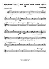 Symphony No.9, Movement II - Trumpet in Bb 1 (Transposed Part)