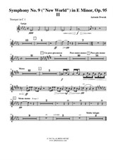 Symphony No.9, Movement II - Trumpet in C 1 (Transposed Part)