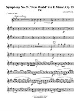 Symphony No.9, Movement IV - Clarinet in Bb 2 (Transposed Part)