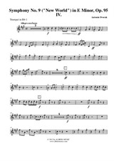 Symphony No.9, Movement IV - Trumpet in Bb 1 (Transposed Part)