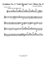 Symphony No.2, Movement II - Trumpet in Bb 2 (Transposed Part)