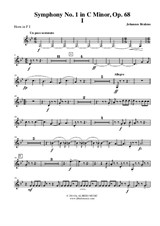 Symphony No.1, Movement I - Horn in F 1 (Transposed Part)