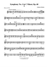 Symphony No.1, Movement I - Horn in F 3 (Transposed Part)