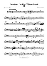 Symphony No.1, Movement II - Clarinet in Bb 1 (Transposed Part)