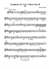 Symphony No.1, Movement II - Horn in F 1 (Transposed Part)