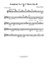 Symphony No.1, Movement II - Trumpet in Bb 2 (Transposed Part)