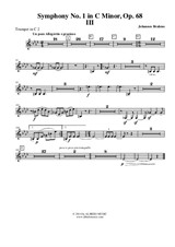 Symphony No.1, Movement III - Trumpet in C 2 (Transposed Part)