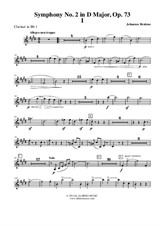 Symphony No.2, Movement I - Clarinet in Bb 1 (Transposed Part)