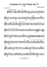 Symphony No.2, Movement I - Trumpet in C 1 (Transposed Part)