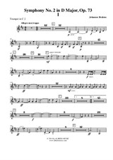 Symphony No.2, Movement I - Trumpet in C 2 (Transposed Part)