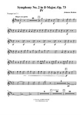 Symphony No.2, Movement IV - Trumpet in C 1 (Transposed Part)