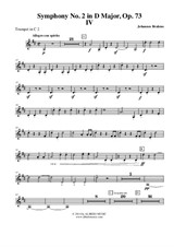 Symphony No.2, Movement IV - Trumpet in C 2 (Transposed Part)