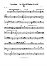 Symphony No.8, Movement IV - Trombone Bass Clef 2 (Transposed Part)