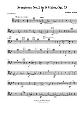 Symphony No.2, Movement I - Trombone Tenor Clef 2 (Transposed Part)