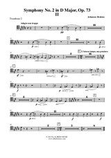 Symphony No.2, Movement II - Trombone Tenor Clef 2 (Transposed Part)