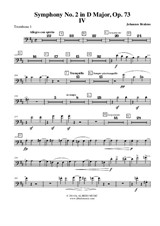 Symphony No.2, Movement IV - Trombone Bass Clef 1 (Transposed Part)