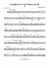 Symphony No.3, Movement I - Trombone in Bass Clef 2 (Transposed Part)