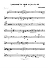 Symphony No.3, Movement II - Horn in F 1 (Transposed Part)