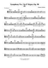 Symphony No.3, Movement IV - Trombone in Tenor Clef 1 (Transposed Part)