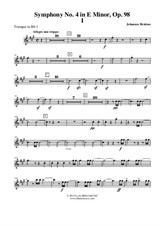 Symphony No.4, Movement I - Trumpet in Bb 1 (Transposed Part)