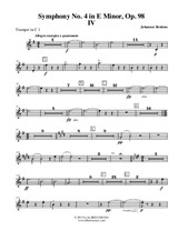 Symphony No.4, Movement IV - Trumpet in C 1 (Transposed Part)