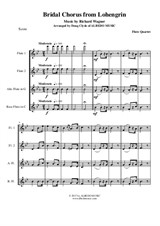Wagner Bridal Chorus from Lohengrin for Flute Quartet