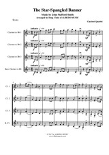 The Star-Spangled Banner for Clarinet Quartet
