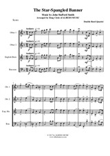 The Star-Spangled Banner for Double Reed Quartet