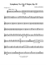 Symphony No.8, Movement IV - Trumpet in C 1 (Transposed Part)