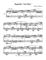 Bagatelle 'Für Elise' (Piano Solo)