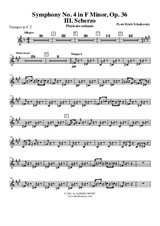 Symphony No.4, Movement III - Trumpet in C 2 (Transposed Part)