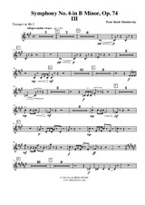 Symphony No.6, Movement III - Trumpet in Bb 2 (Transposed Part)