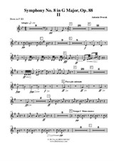Symphony No.8, Movement II - Horn in F 3 (Transposed Part)