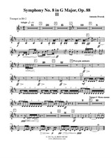Symphony No.8, Movement II - Trumpet in Bb 2 (Transposed Part)