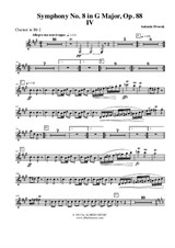 Symphony No.8, Movement IV - Clarinet in Bb 2 (Transposed Part)
