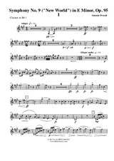 Symphony No.9, Movement I - Clarinet in Bb 1 (Transposed Part)
