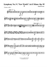 Symphony No.9, Movement I - Clarinet in Bb 2 (Transposed Part)