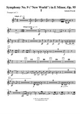 Symphony No 9 Movement I Trumpet in C 1 (Transposed Part) Op 95 by