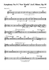 Symphony No.9, Movement II - Horn in F 1 (Transposed Part)
