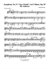 Symphony No.9, Movement III - Clarinet in Bb 1 (Transposed Part)
