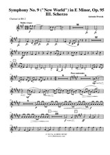 Symphony No.9, Movement III - Clarinet in Bb 2 (Transposed Part)