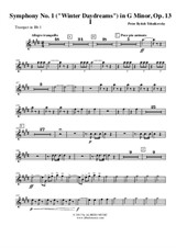 Symphony No.1, Movement I - Trumpet in Bb 1 (Transposed Part)