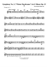 Symphony No.1, Movement I - Trumpet in C 1 (Transposed Part)