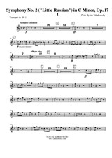 Symphony No.2, Movement I - Trumpet in Bb 1 (Transposed Part)