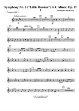 Symphony No.2, Movement I - Trumpet in Bb 2 (Transposed Part)