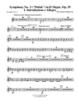 Symphony No.3, Movement I - Trumpet in C 2 (Transposed Part)