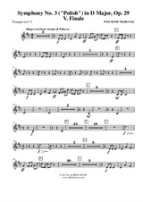 Symphony No.3, Movement V - Trumpet in C 2 (Transposed Part)