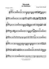 Messiah, 44. Hallelujah - Trumpet in Bb 2 (Transposed Part)