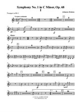 Symphony No.1, Movement I - Trumpet in Bb 1 (Transposed Part)
