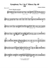 Symphony No.1, Movement III - Horn in F 1 (Transposed Part)